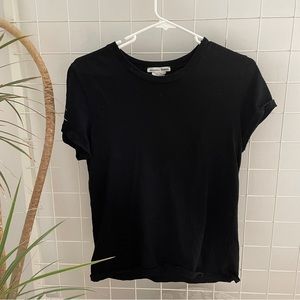 Reformation jeans black tshirt